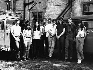 Volunteers at Haughley Research Farms in 1968