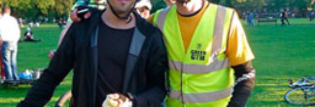 Chris and Marc ready for their epic cycle ride