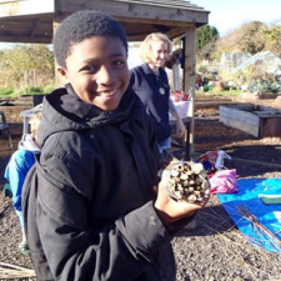 Young person enjoying the celebration event