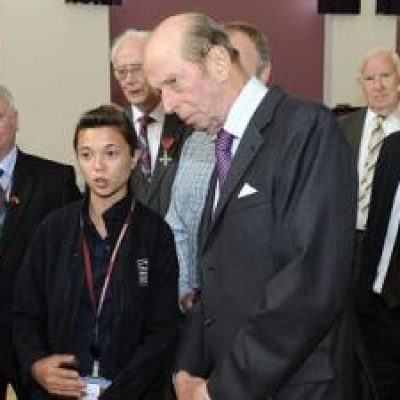 Amanda meets HRH