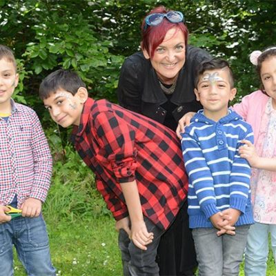 Children of the Welcome through Wildlife programme meet Angela Constance, local MSP and Cabinet Secretary