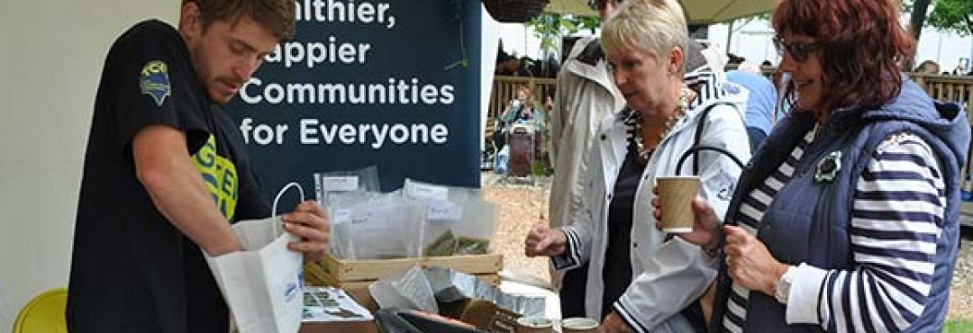 People at a TCV community event