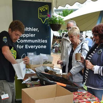 People at a TCV community event