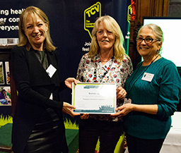 The Musgrave Green Gym team receiving their Award