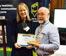 Paul receiving his TCV Volunteer of the Year Award