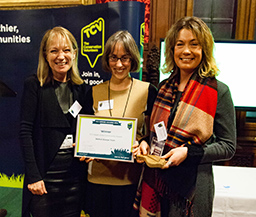 The Skelton Grange team receiving their Award