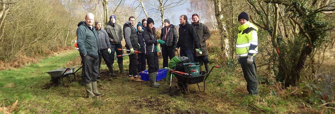 People on a conservation project