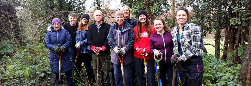 Volunteers at Netherwood Green Woods