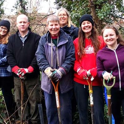 Volunteers at Netherwood Green Woods