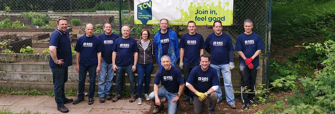 RBS volunteers with TCV in Selly Oak