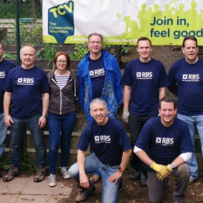 RBS volunteers with TCV in Selly Oak