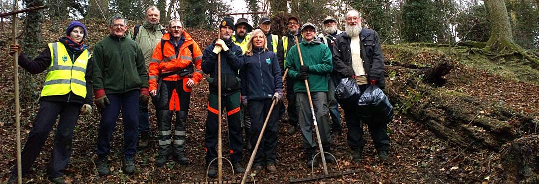 Volunteers at West Earlham Wood