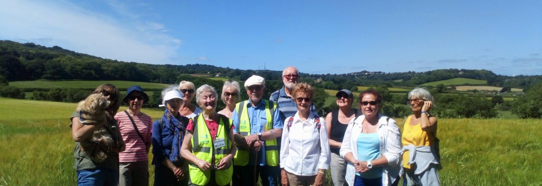 Group of walkers on Health Walk