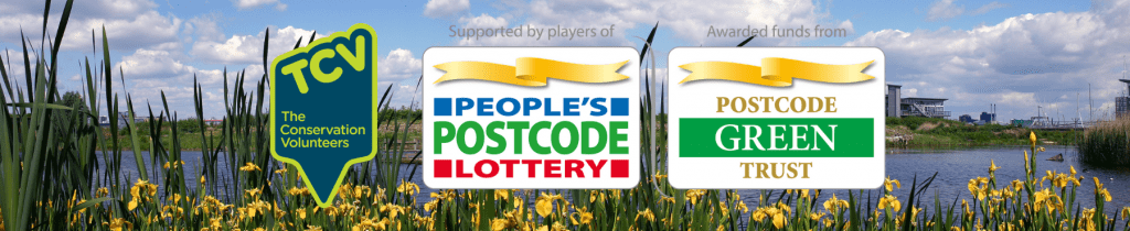 TCV, People's Postcode Lottery and Postcode Green Trust logos
