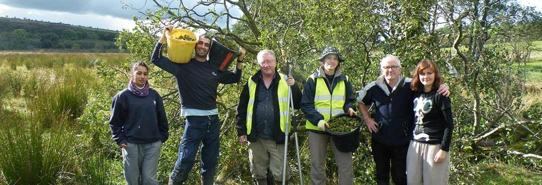 A team from TCV's tree nursery in Northern Ireland