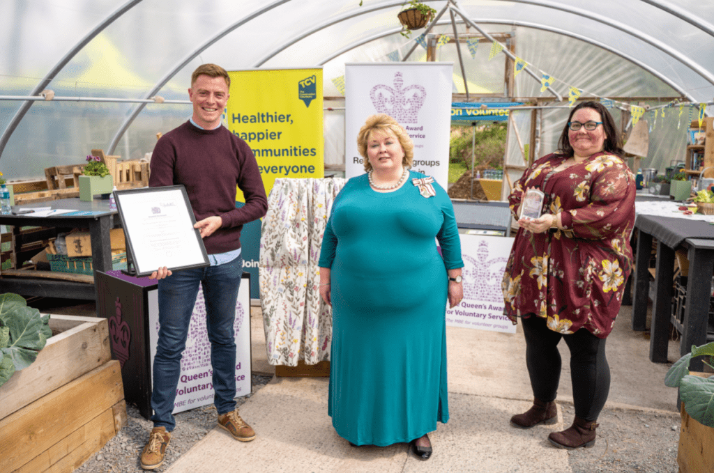 QAVS Belfast TCV volunteers with Lord Lieutenant