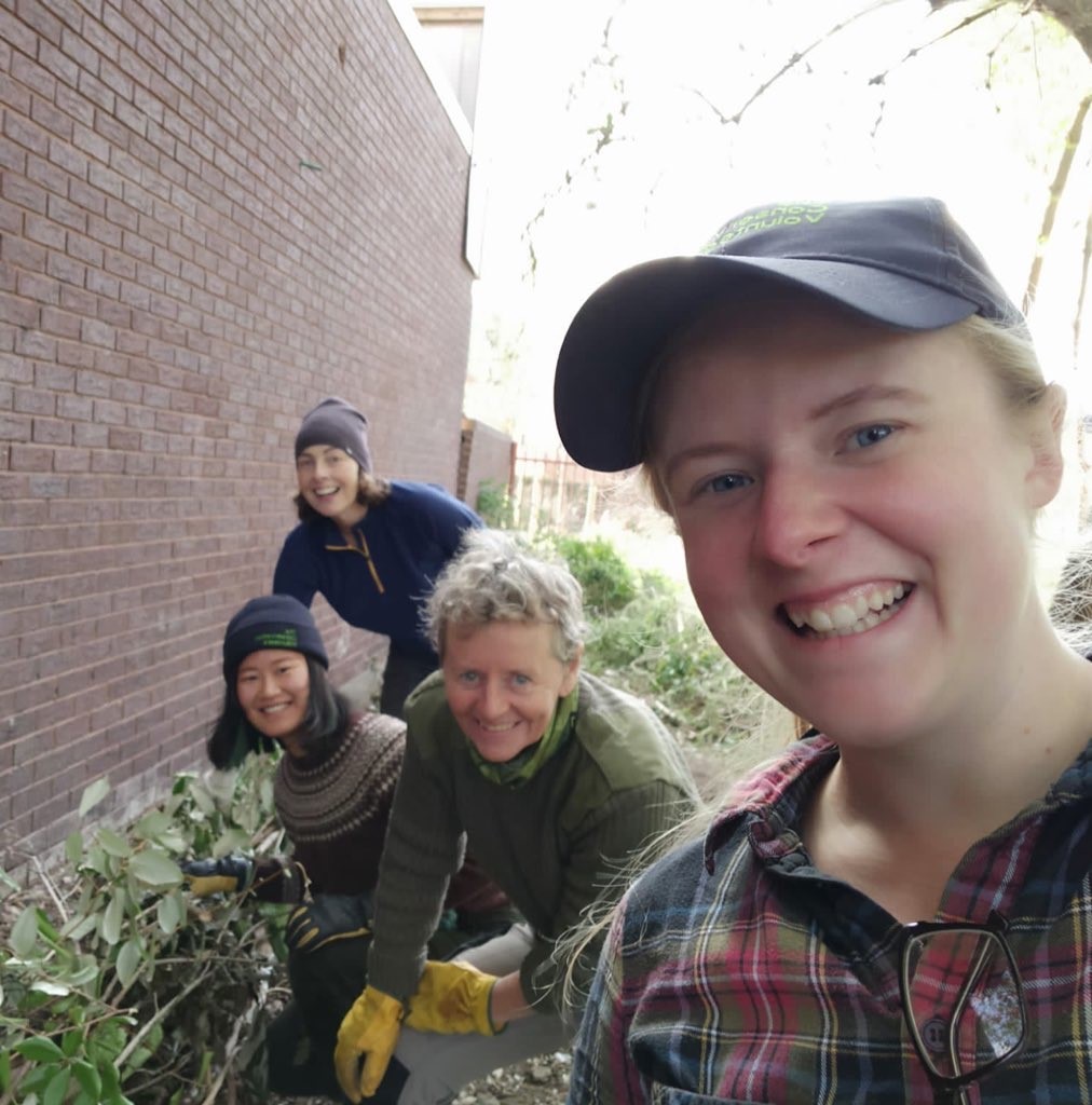 TCV volunteers smiling