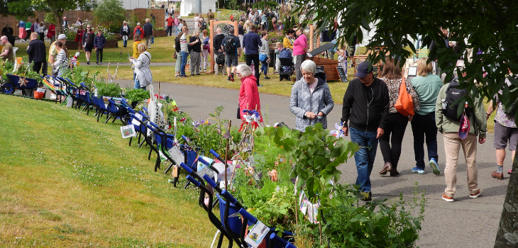 TCV wheelbarrows at BBC Gardeners’ World Live