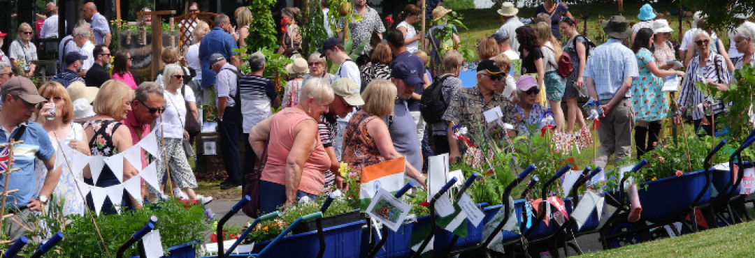 TCV wheelbarrows at BBC Gardeners’ World Live