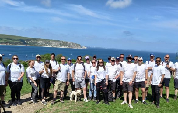 2022 Wates Group employees on their wellbeing walk raising funds for TCV