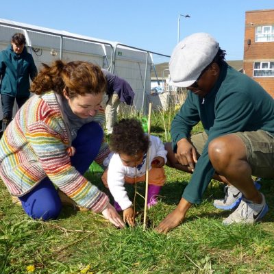 TCV I Dig Trees, family of tree-planting volunteers