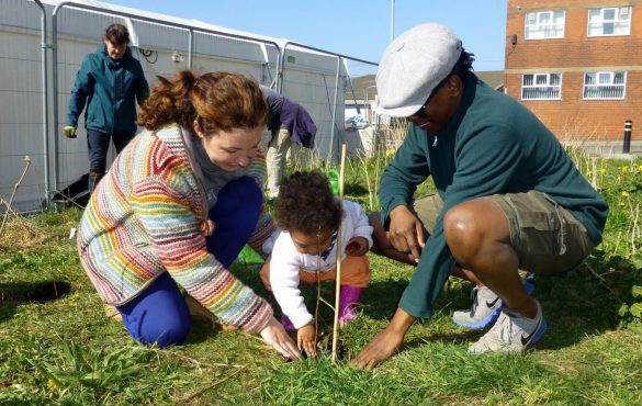 TCV I Dig Trees, family of tree-planting volunteers