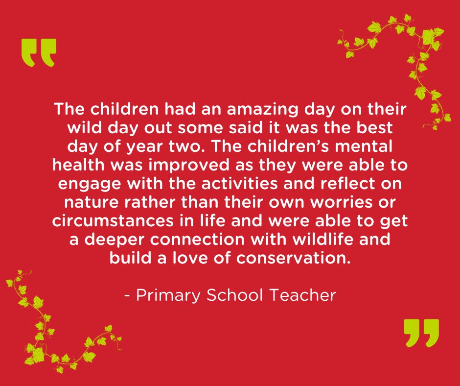 WDO23-teacherquote Wild Days Out primary school teacher quote