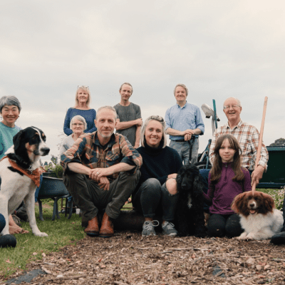 Wild Wisdom Community Farm group photo for TCV I Dig Trees