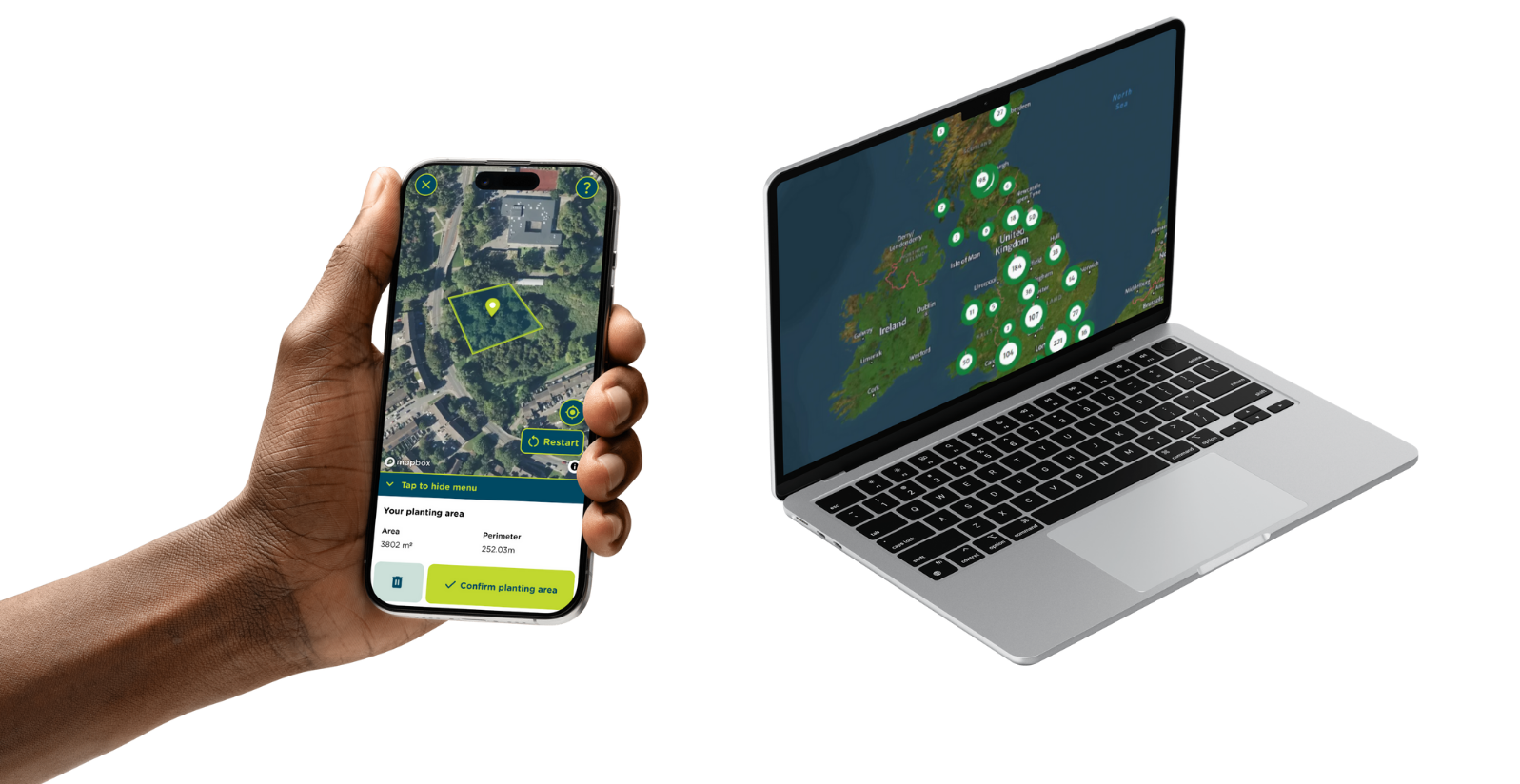 I Dig Trees App Mobile Laptop