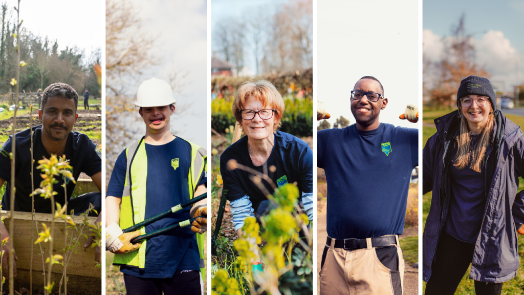 Collage of TCV volunteers
