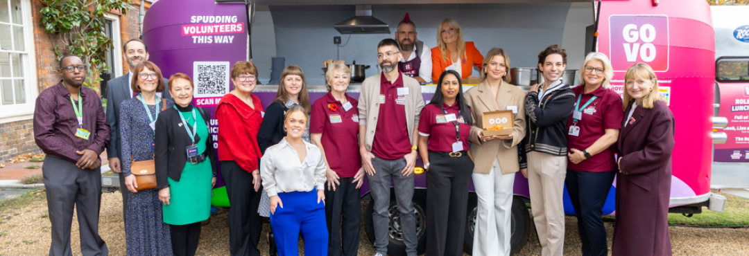 Group of people outside Spudman's jacket potato truck